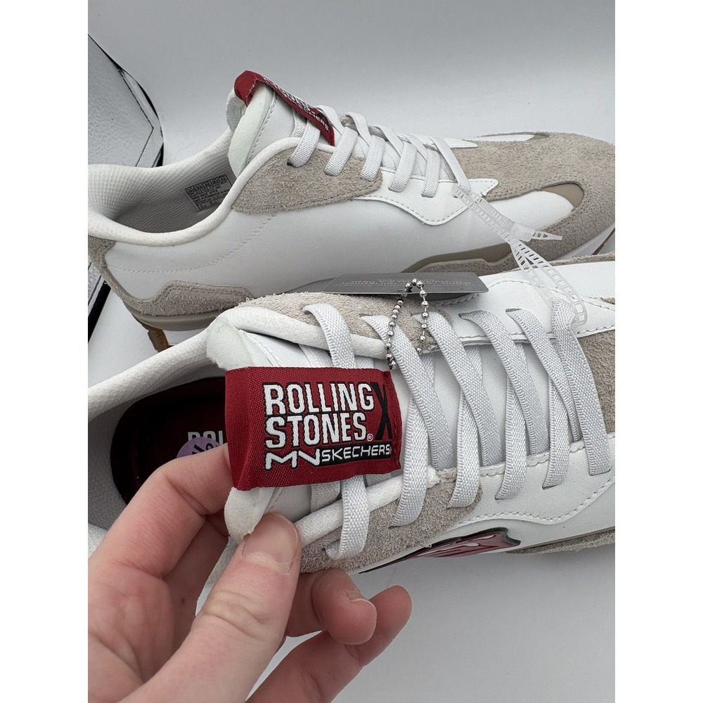 Skechers Mark Nason Rolling Stones Shoes Mens Size 10.5 White Suede Sneakers - Picture 3 of 7